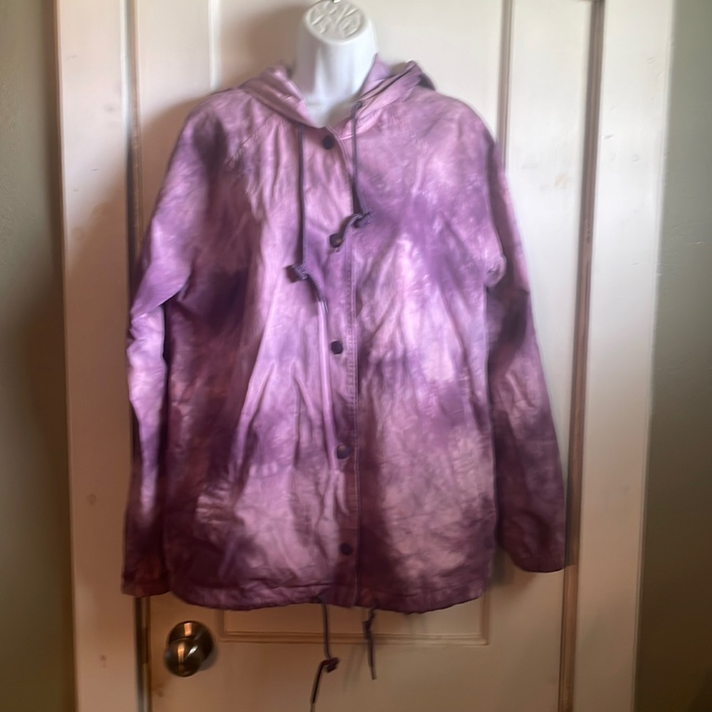 Purple tie dye jacket